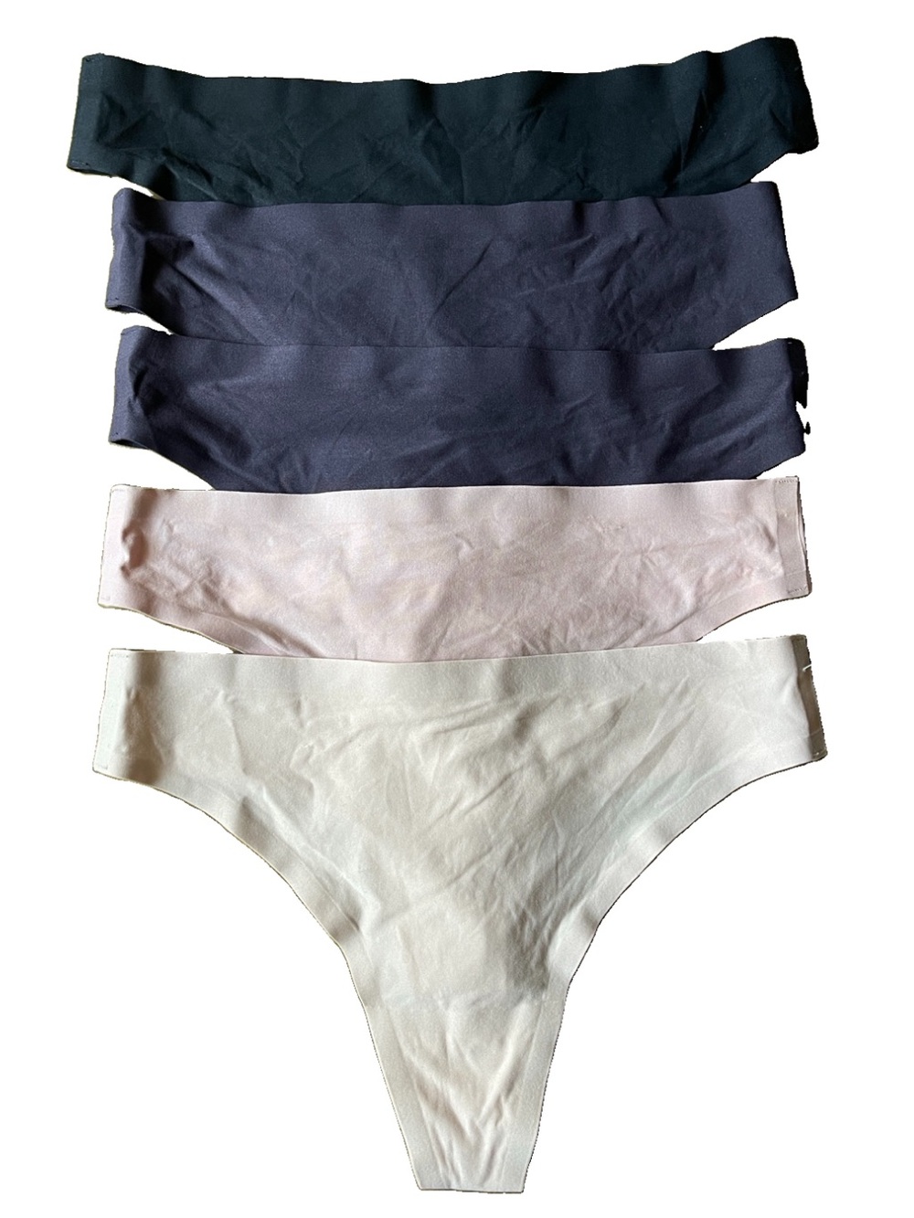 (5) NEW Chantelle soft stretch seamless thong panties panty set lot bundle